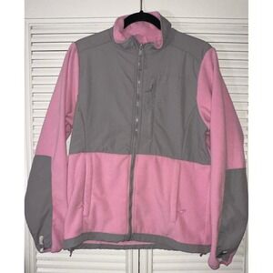 Mountain Fog Pink/Gray Zip Up Fleece Jacket Size‎ M